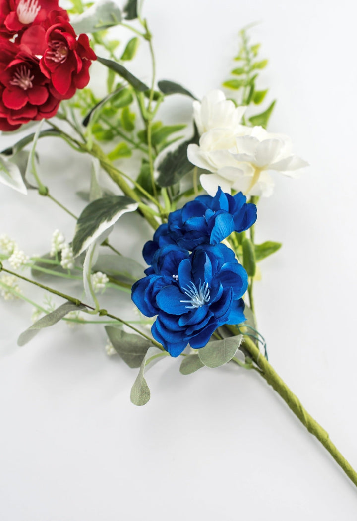 Red, white, and blue flower pick - Greenery Marketartificial flowers64040