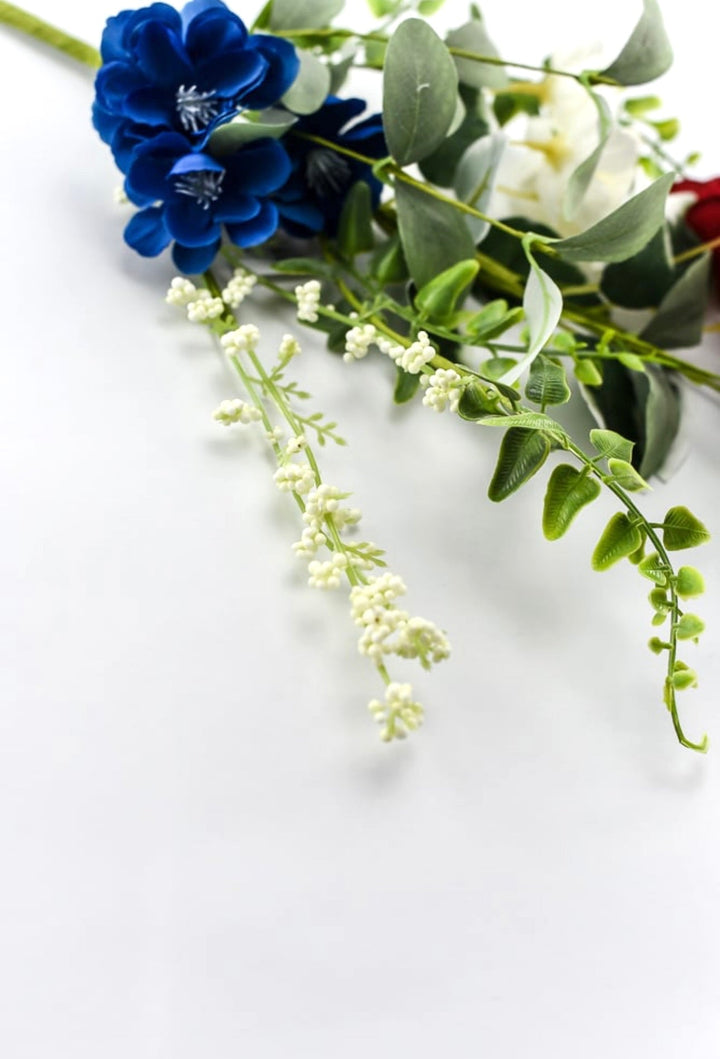 Red, white, and blue flower pick - Greenery Marketartificial flowers64040