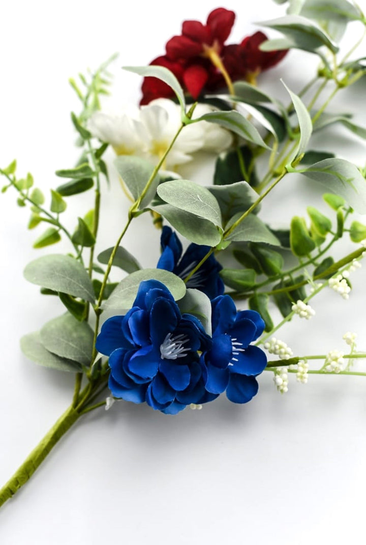 Red, white, and blue flower pick - Greenery Marketartificial flowers64040