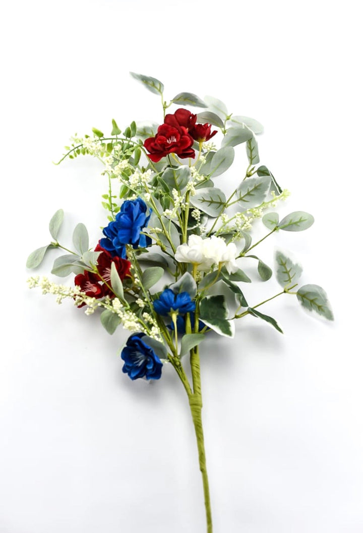 Red, white, and blue flower spray - Greenery Marketartificial flowers64039