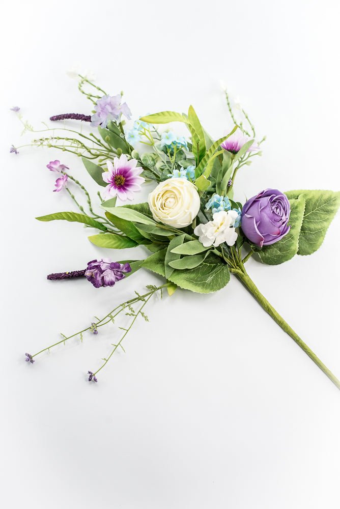 Rose Wildflower Spray - Purple - Greenery Market40222