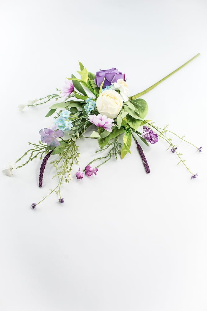 Rose Wildflower Spray - Purple - Greenery Market40222