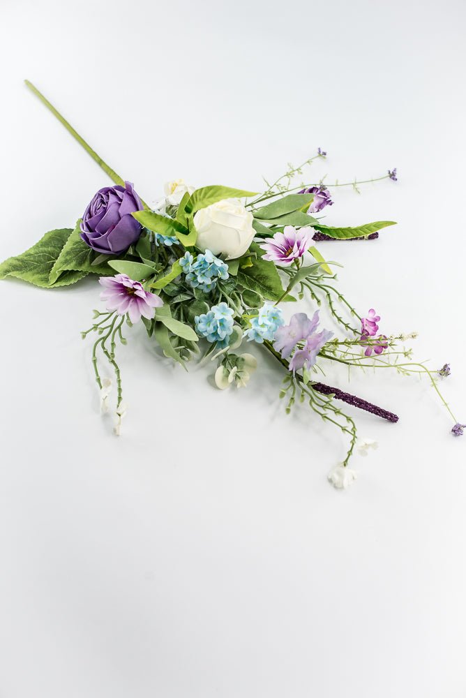 Rose Wildflower Spray - Purple - Greenery Market40222
