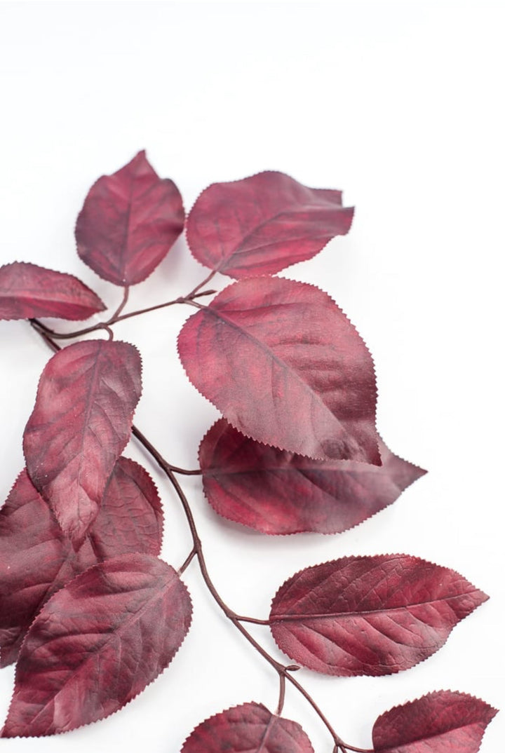 Salal leaves spray - burgundy - Greenery Market215500