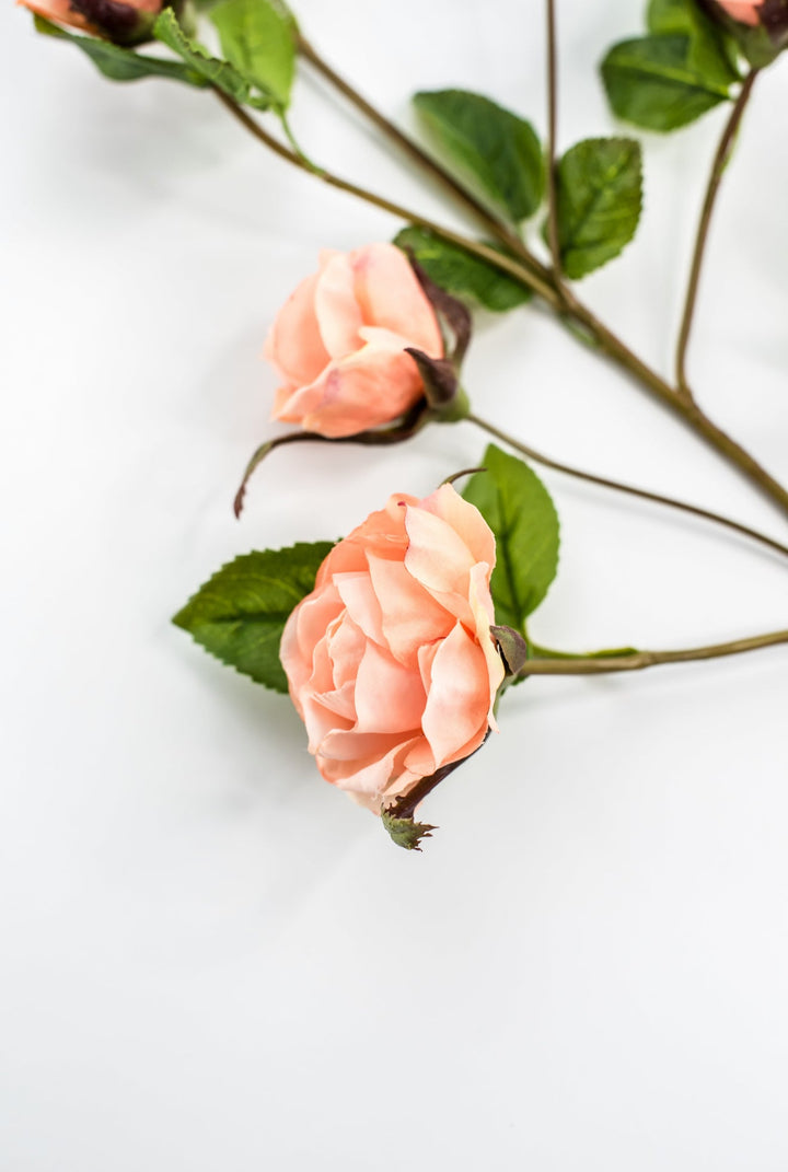 Salmon rose spray - Greenery Marketartificial flowersMTF24289 SALM