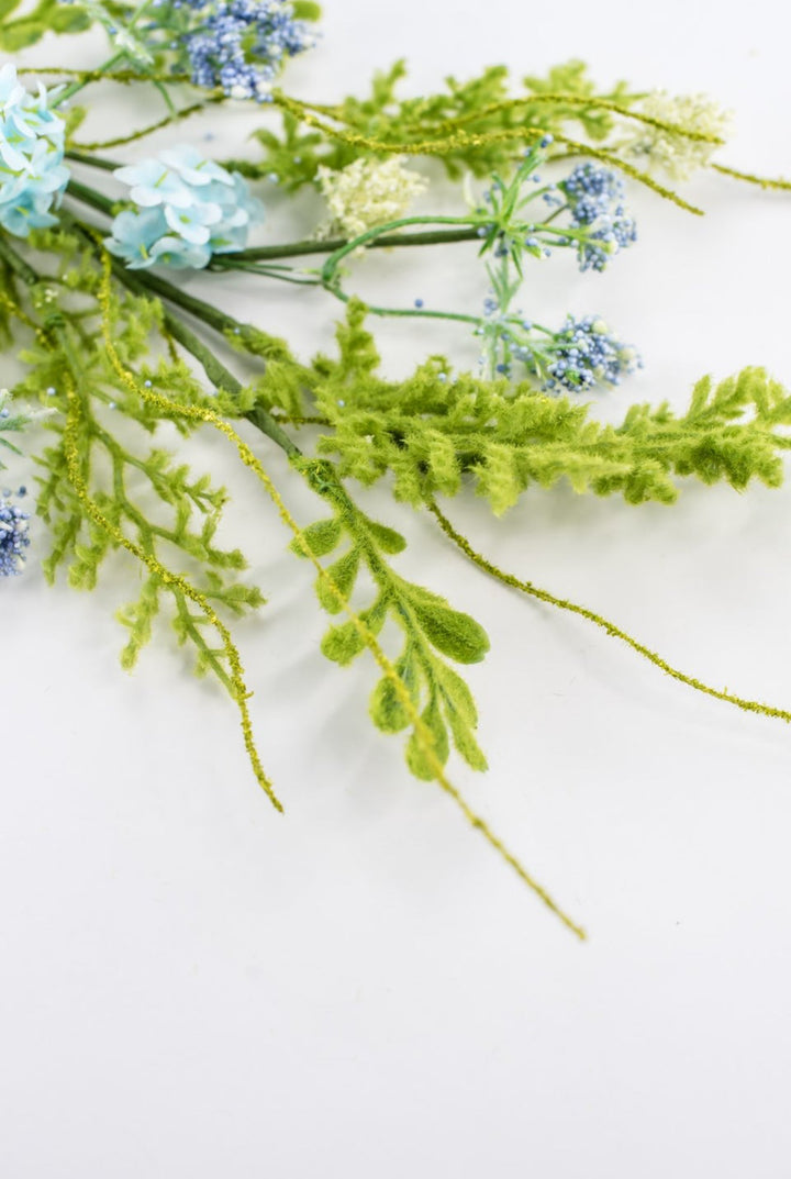 Sedum Filler Pick With Blue - Greenery Market63818BL