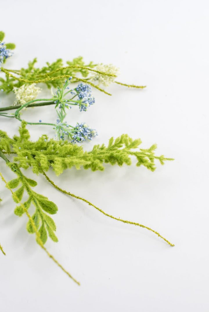 Sedum Filler Pick With Blue - Greenery Market63818BL