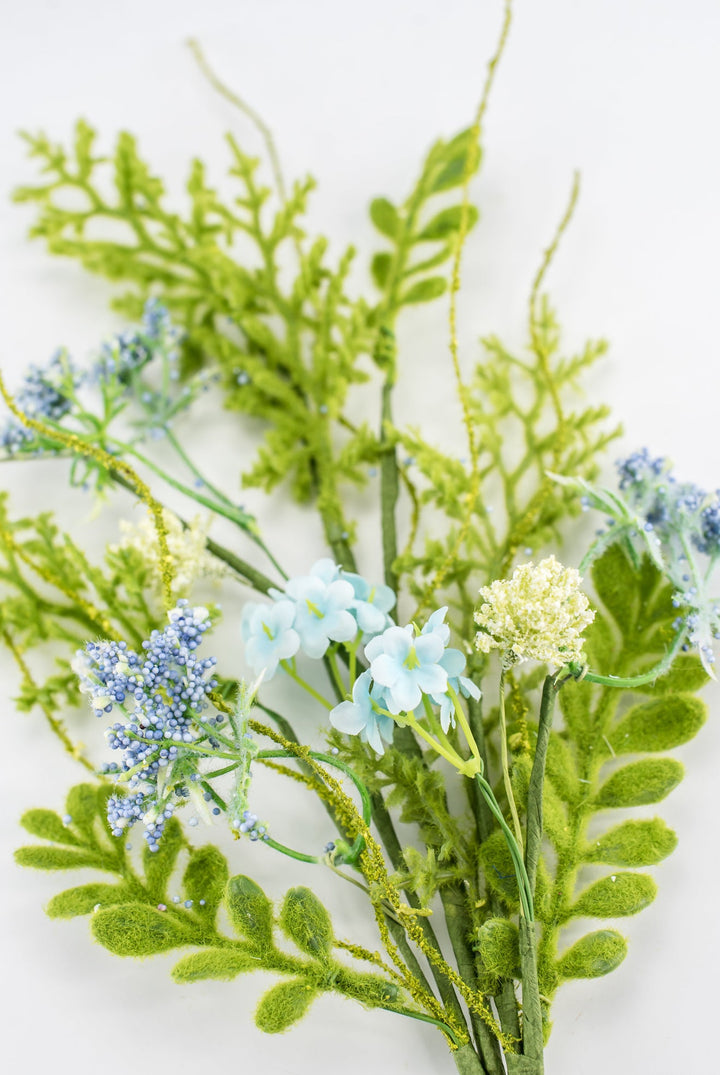 Sedum Filler Pick With Blue - Greenery Market63818BL