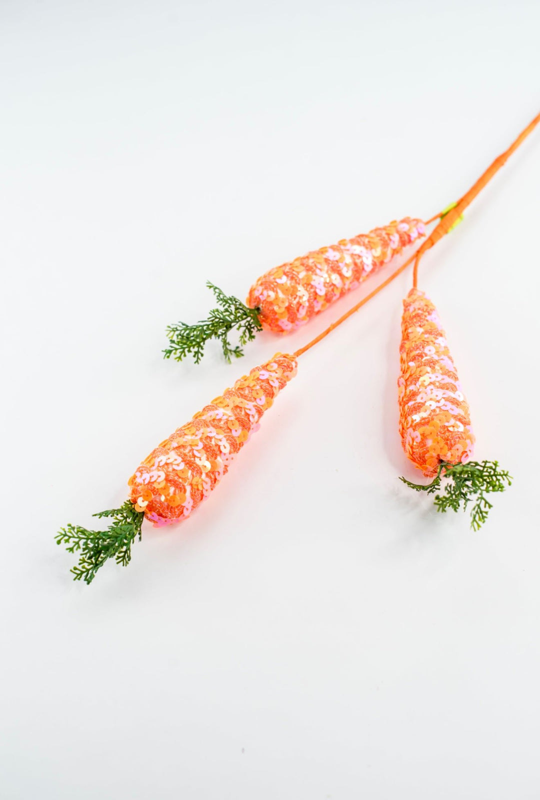 Sequin Carrot Spray - Greenery Market63702OR