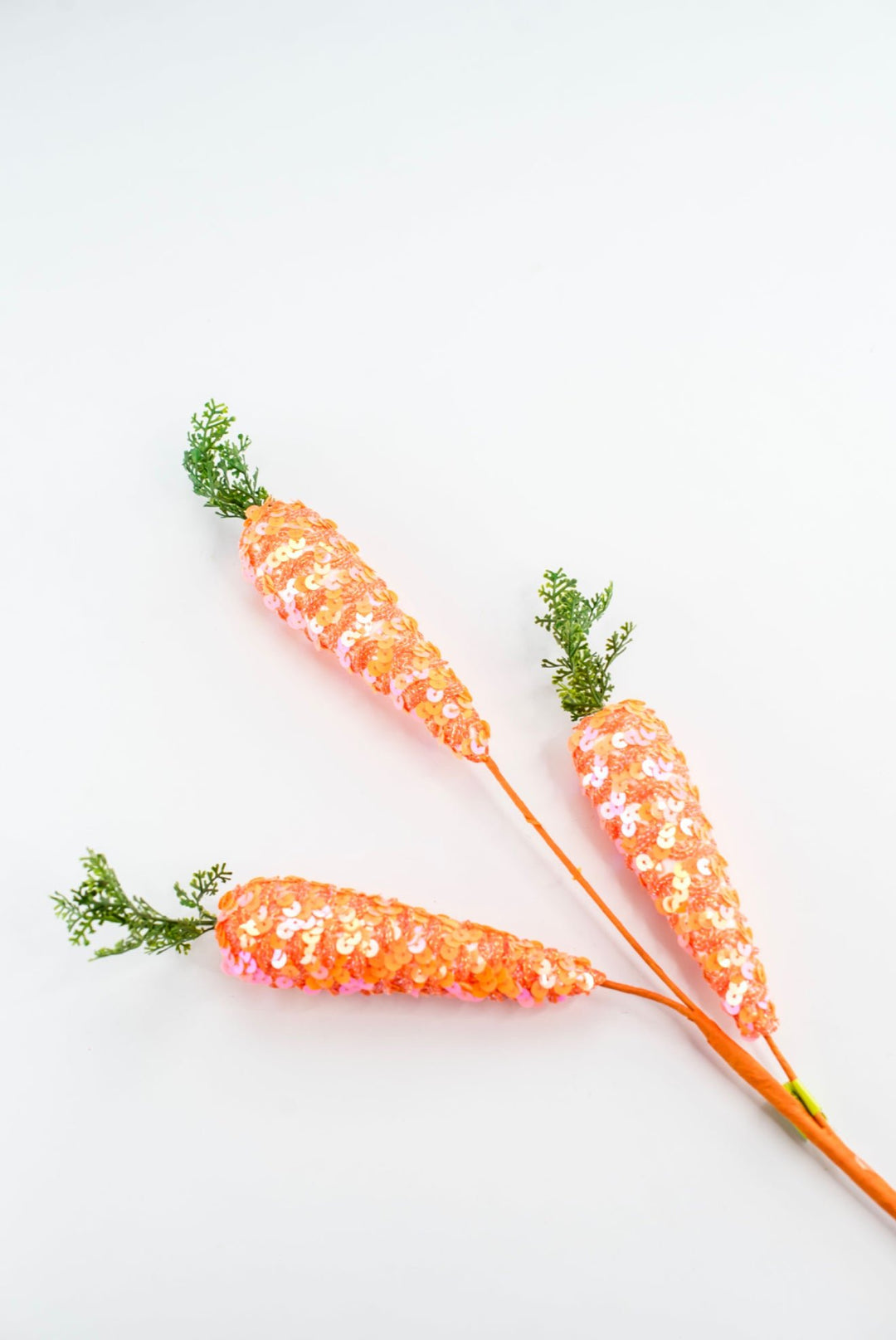 Sequin Carrot Spray - Greenery Market63702OR