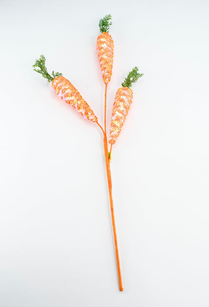 Sequin Carrot Spray - Greenery Market63702OR