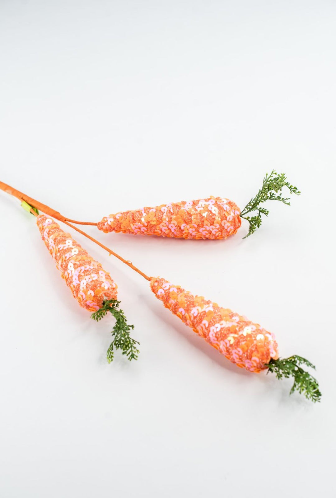 Sequin Carrot Spray - Greenery Market63702OR