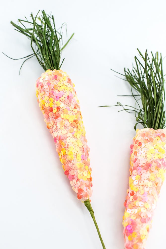 Sequin Carrot Spray - Greenery Market63782OR