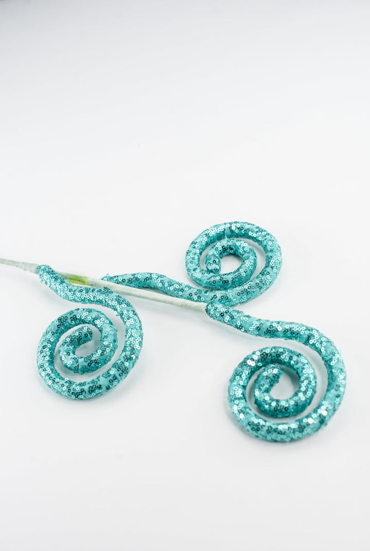 Sequin Spiral Spray - Greenery Market63586AQU