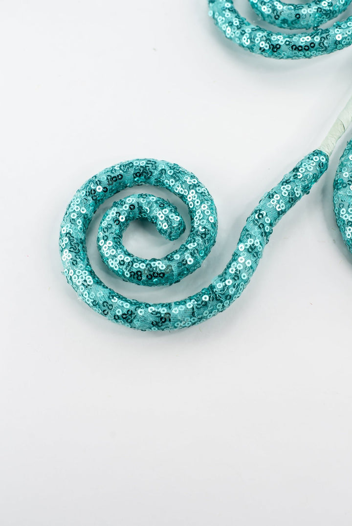 Sequin Spiral Spray - Greenery Market63586AQU