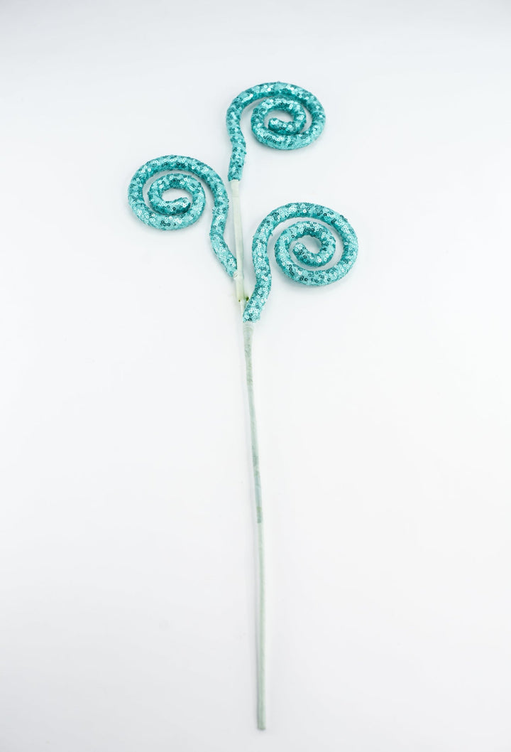 Sequin Spiral Spray - Greenery Market63586AQU