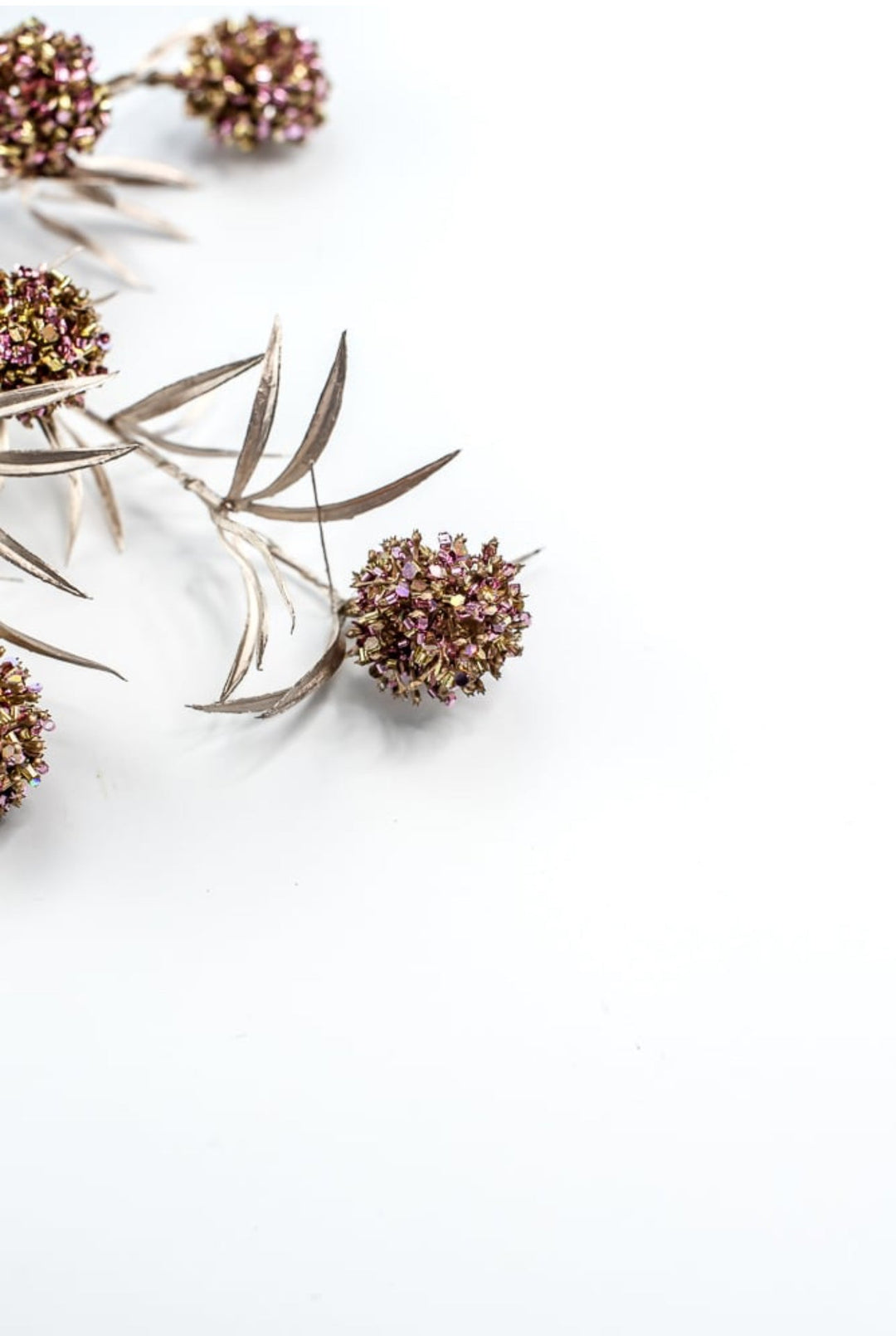 Sequined ball spray - Greenery Market159736
