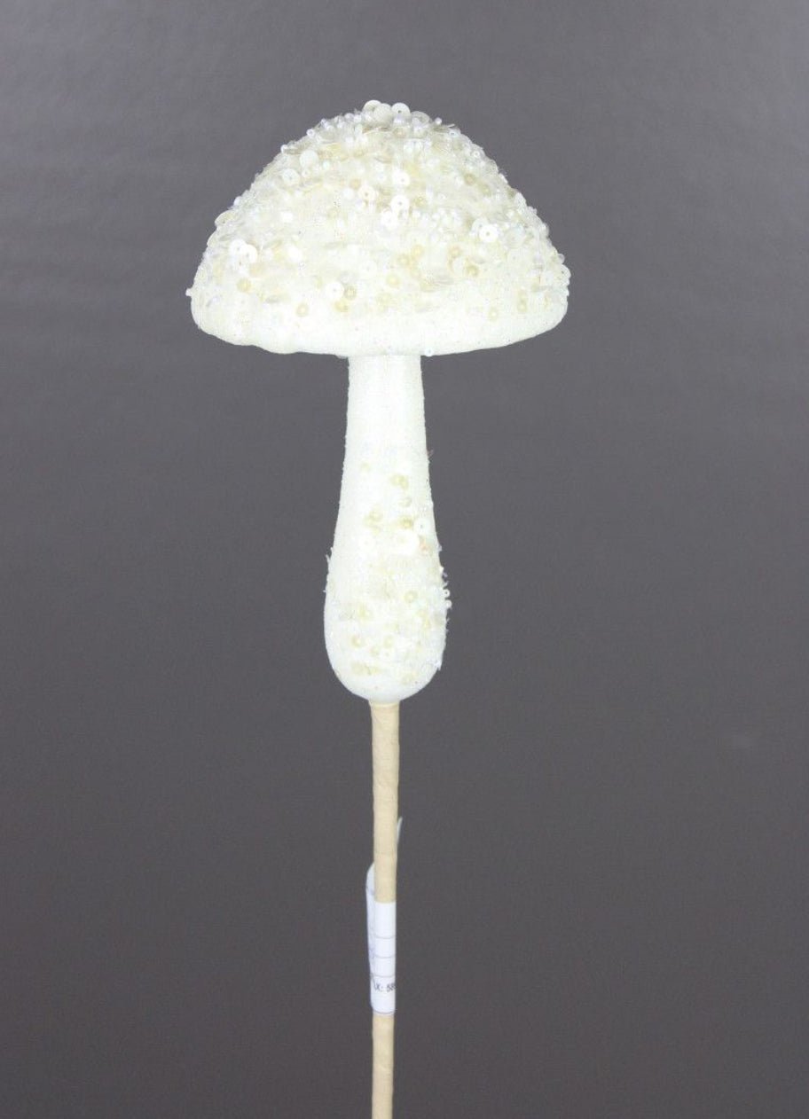 Sequined mushroom pick - 14” - Greenery Market229423