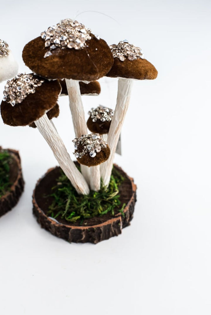 Set of 2 Mushroom ornaments 7” - Greenery Market232981 set of 2