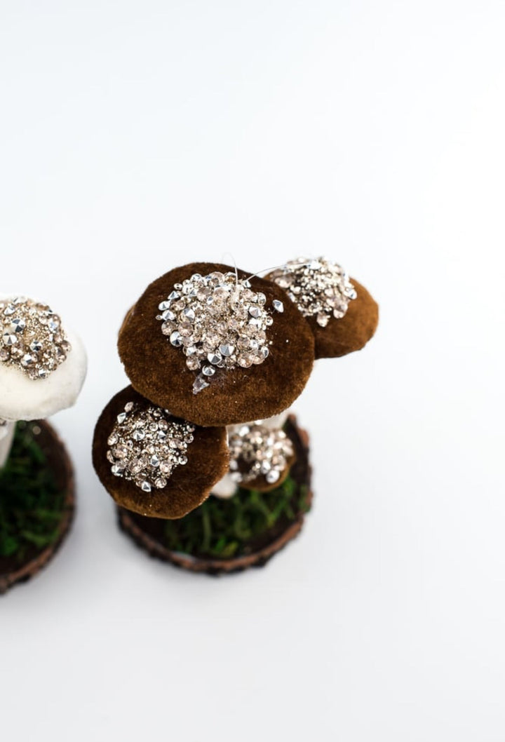Set of 2 Mushroom ornaments 7” - Greenery Market232981 set of 2