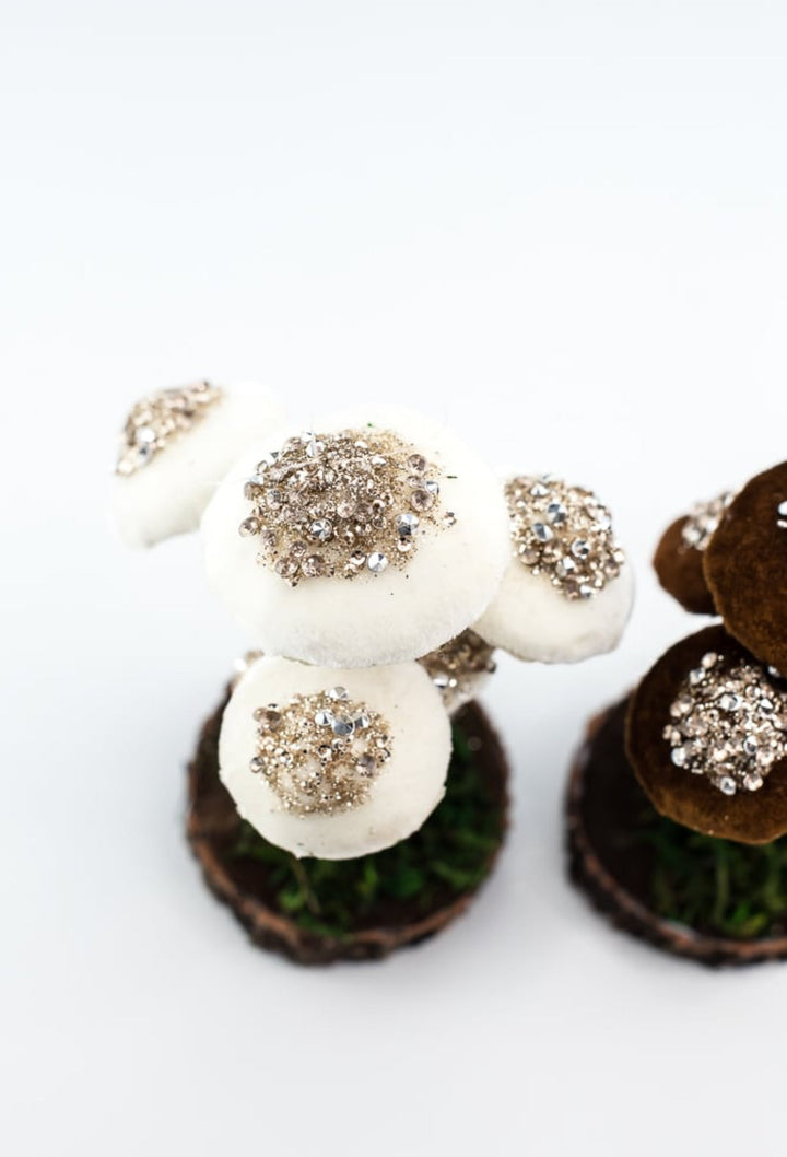 Set of 2 Mushroom ornaments 7” - Greenery Market232981 set of 2