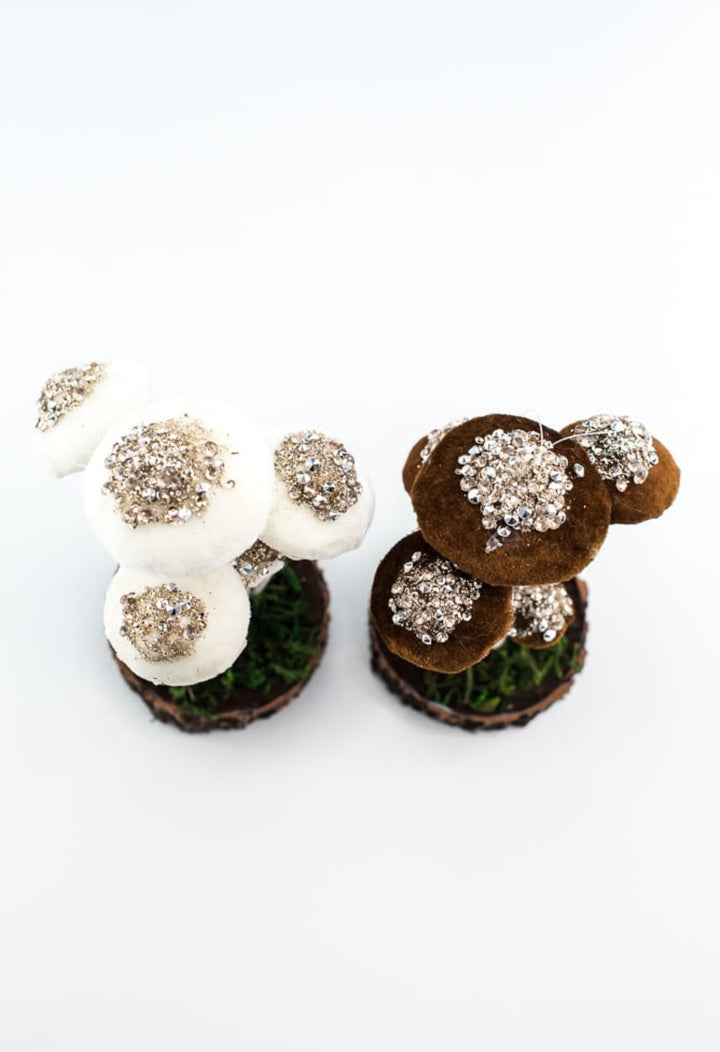 Set of 2 Mushroom ornaments 7” - Greenery Market232981 set of 2