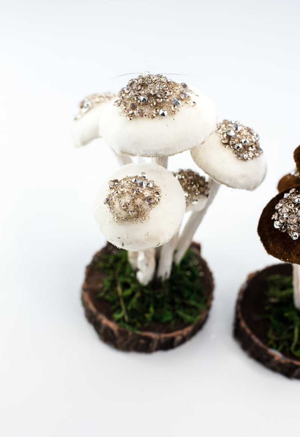 Set of 2 Mushroom ornaments 7” - Greenery Market232981 set of 2
