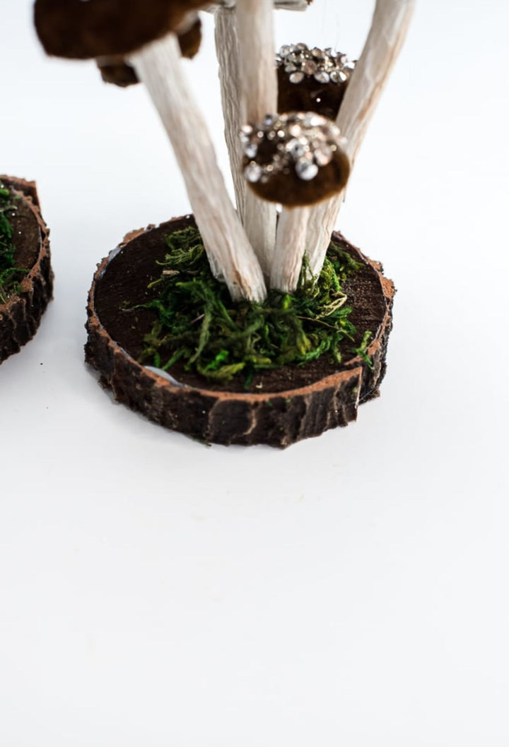Set of 2 Mushroom ornaments 7” - Greenery Market232981 set of 2