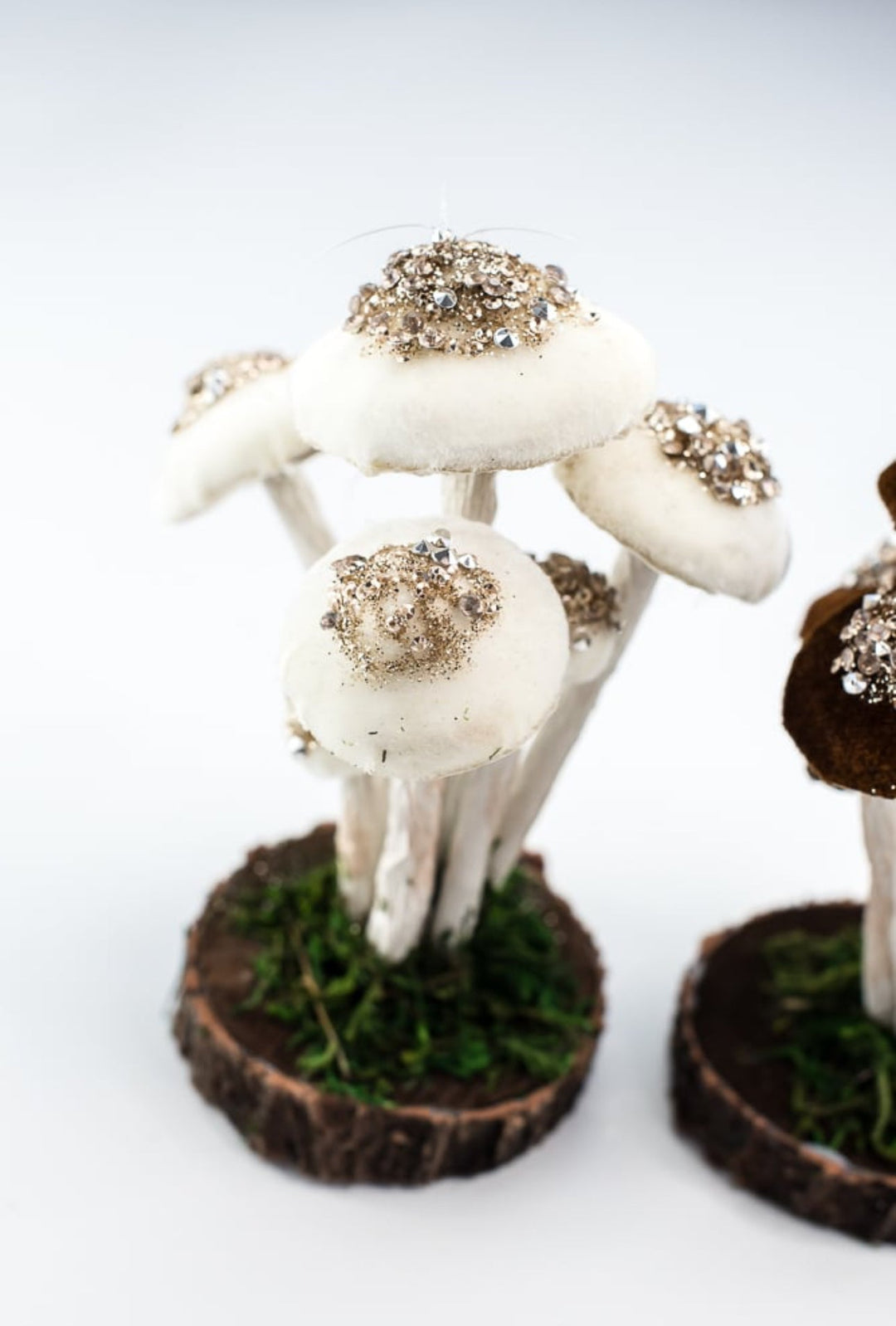 Set of 2 Mushroom ornaments 7” - Greenery Market232981 set of 2