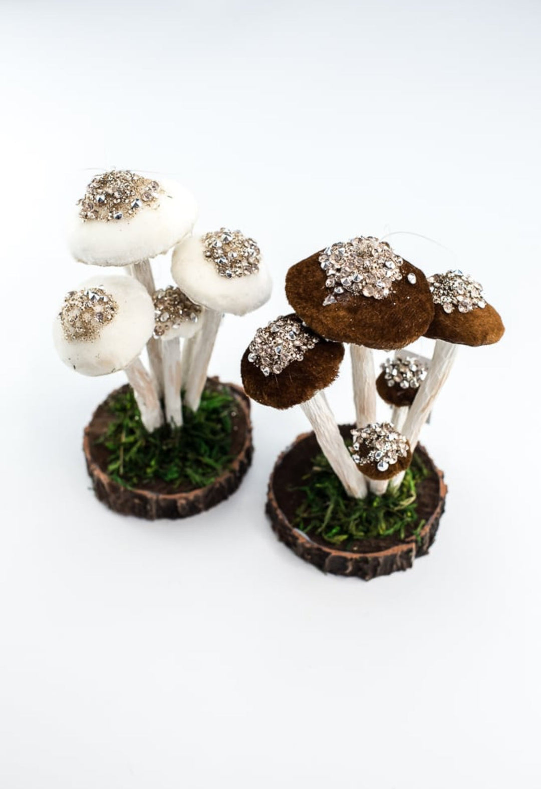 Set of 2 Mushroom ornaments 7” - Greenery Market232981 set of 2