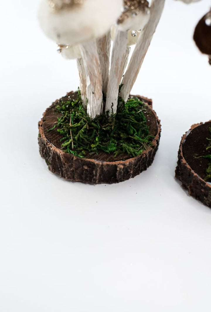Set of 2 Mushroom ornaments 7” - Greenery Market232981 set of 2