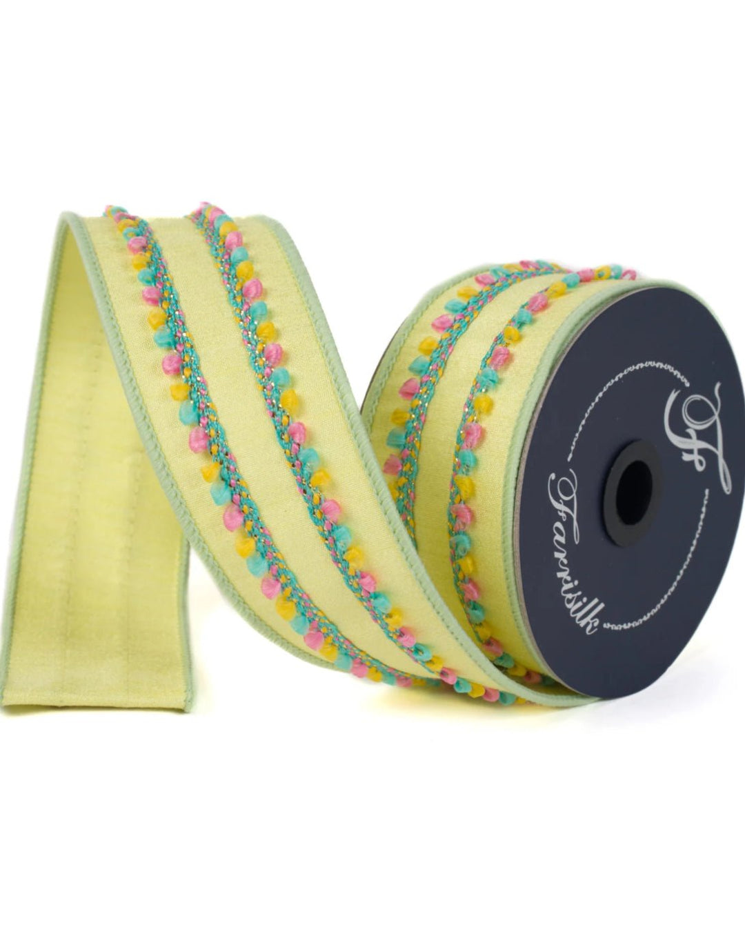 Sherbert Puffs 2” Farrisilk Wired Ribbon - Yellow - Greenery MarketRibbons & TrimSR110 - 41