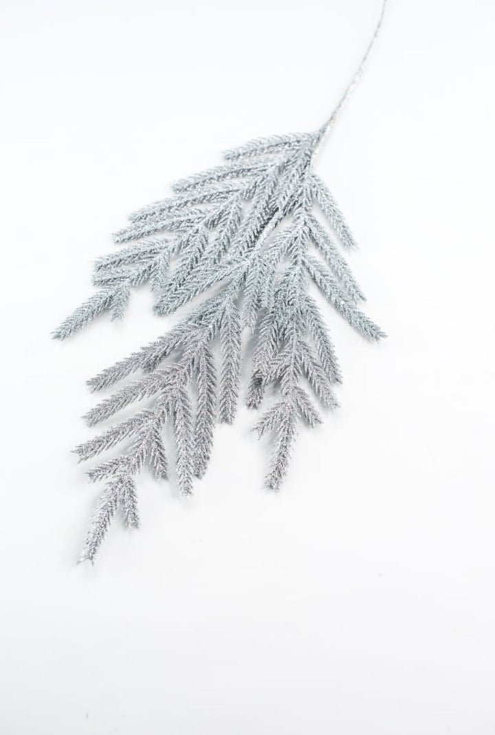 Silver glitter pine spray - Greenery MarketSeasonal & Holiday DecorationsMTX74557 SILV