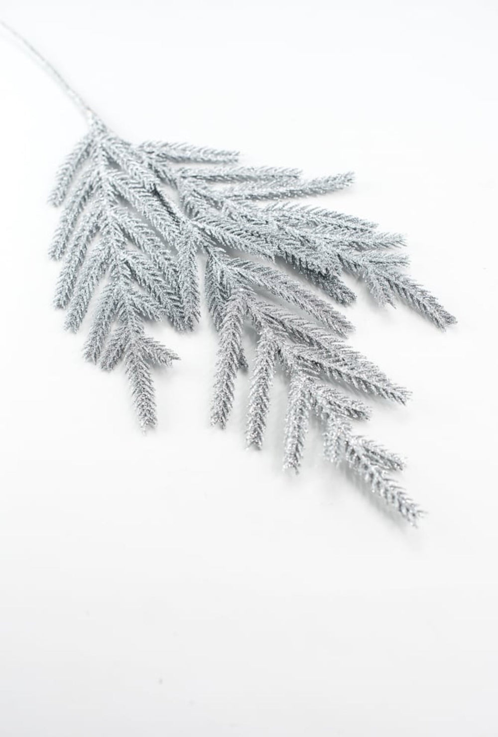Silver glitter pine spray - Greenery MarketSeasonal & Holiday DecorationsMTX74557 SILV