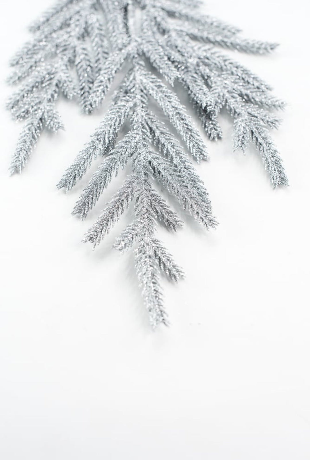 Silver glitter pine spray - Greenery MarketSeasonal & Holiday DecorationsMTX74557 SILV