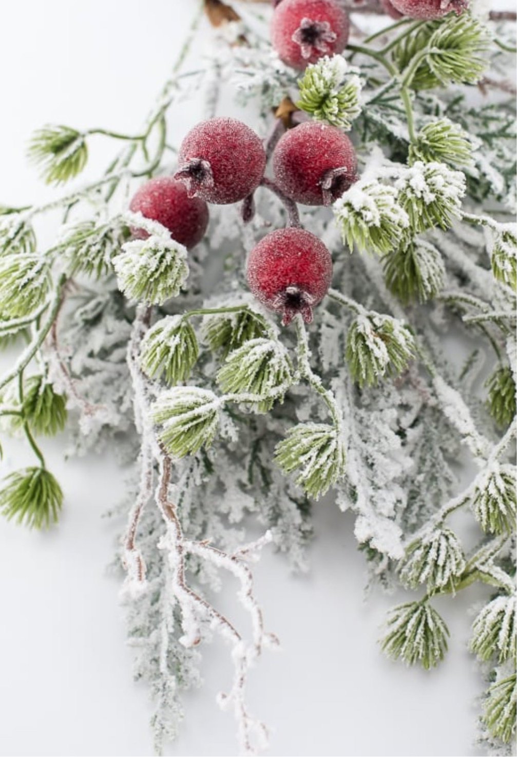 Snowy mountain pine and crabapple spray - Greenery MarketgreeneryXP2459