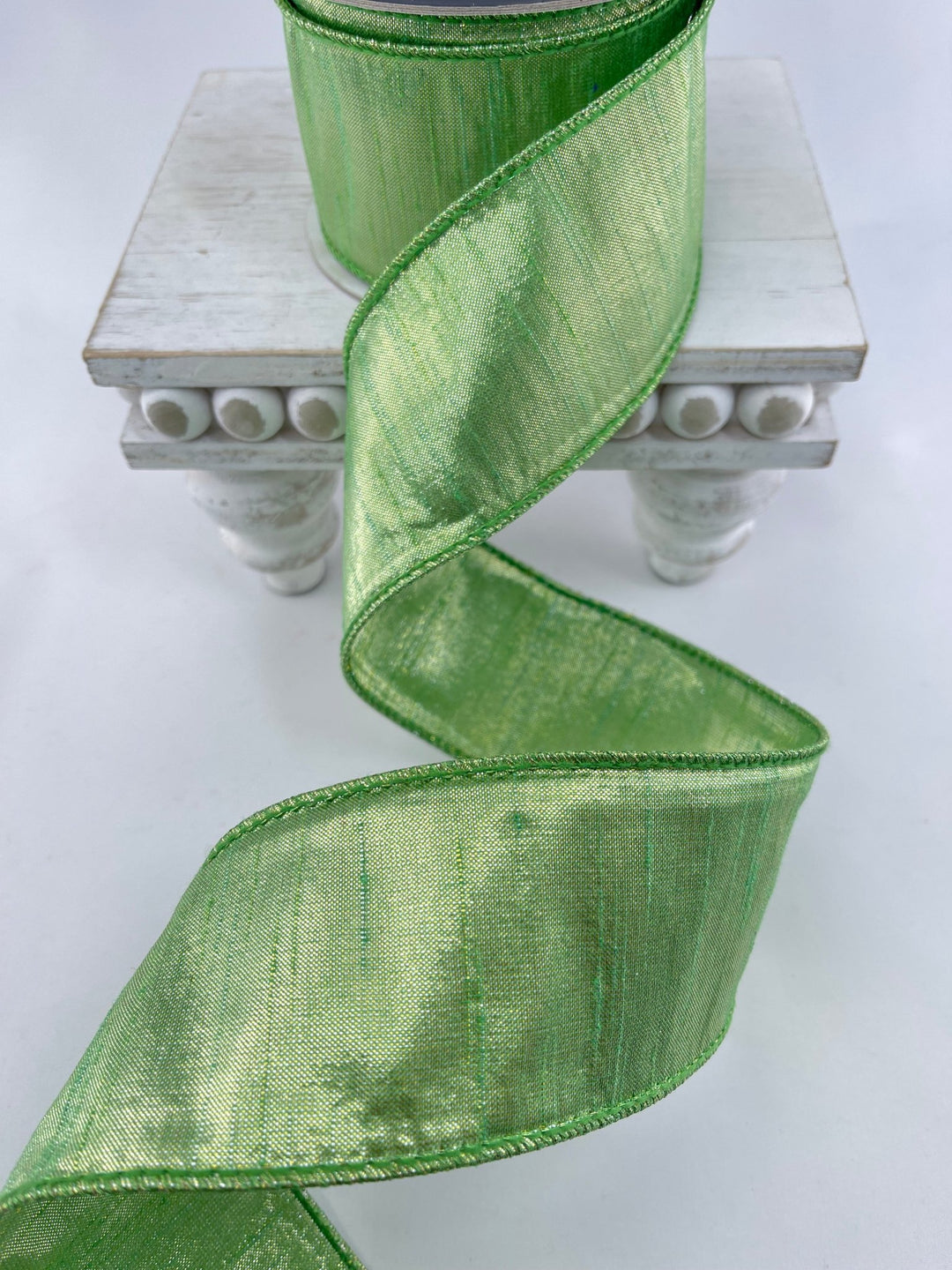Soft minty green luster 2.5” farrisilk wired ribbon - Greenery MarketRibbons & TrimRG590 - 30
