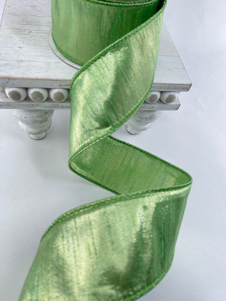 Soft minty green luster 2.5” farrisilk wired ribbon - Greenery MarketRibbons & TrimRG590 - 30