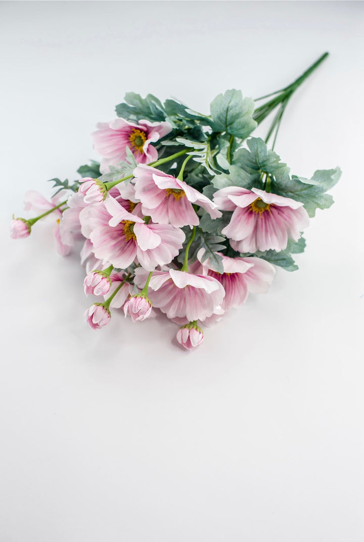 Soft pink cosmos artificial flower bush - Greenery MarketArtificial Flora84299 - PK