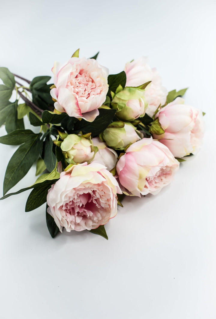 Soft Pink Peony artificial flower bush - Greenery Marketartificial flowers25787