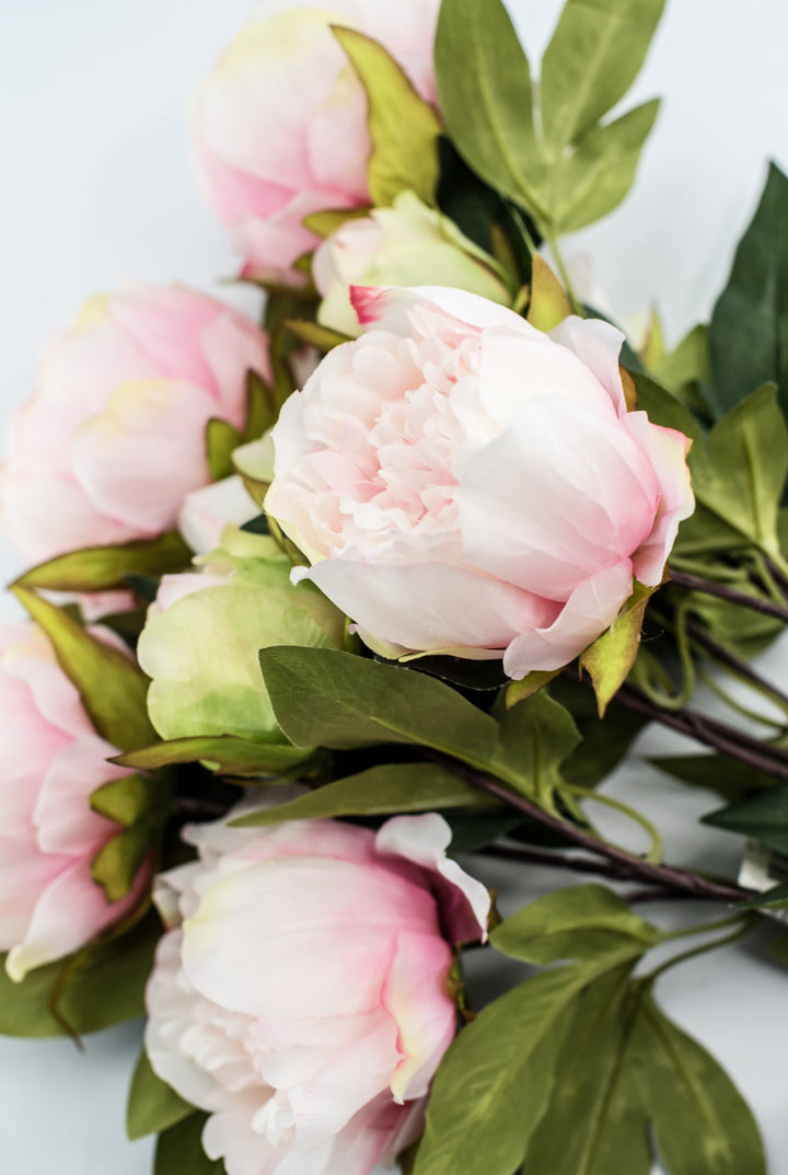 Soft Pink Peony artificial flower bush - Greenery Marketartificial flowers25787