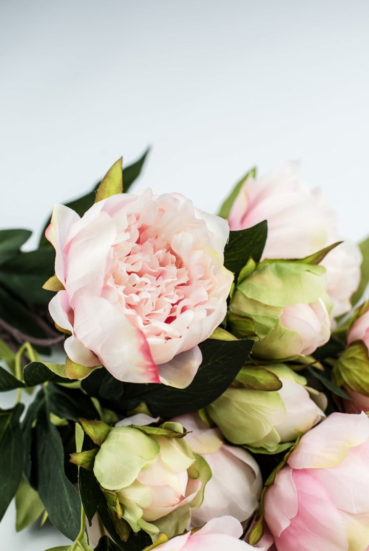 Soft Pink Peony artificial flower bush - Greenery Marketartificial flowers25787