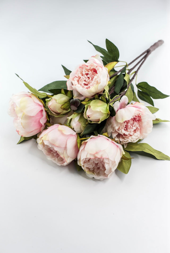 Soft Pink Peony artificial flower bush - Greenery Marketartificial flowers25787