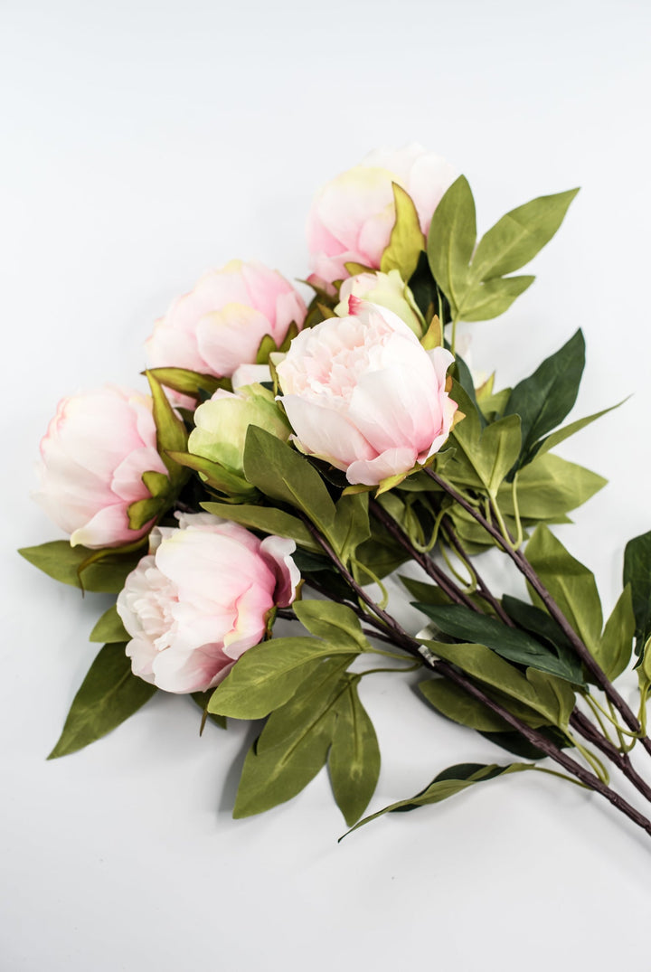 Soft Pink Peony artificial flower bush - Greenery Marketartificial flowers25787