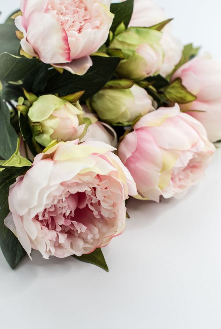 Soft Pink Peony artificial flower bush - Greenery Marketartificial flowers25787