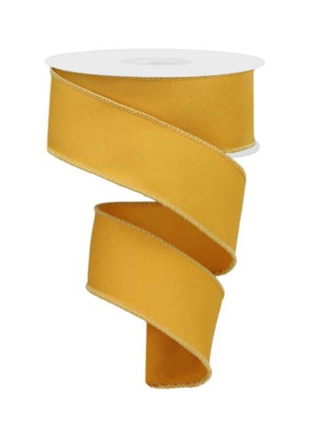 Solid dark yellow mustard, wired ribbon - 1.5” - Greenery MarketWired ribbonRGE1202NC