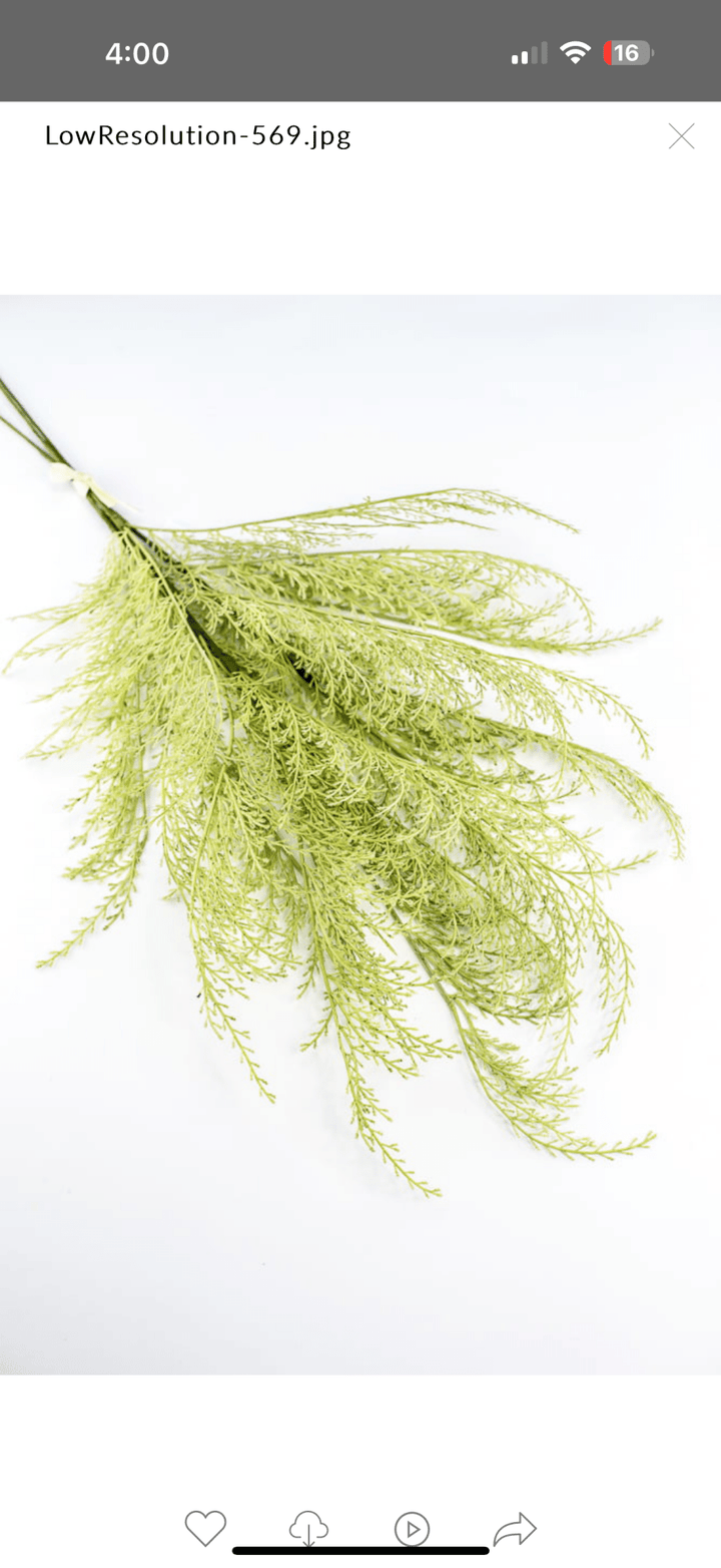 Tail fern spray - green - Greenery Marketartificial flowers84099 - APPLE.GN