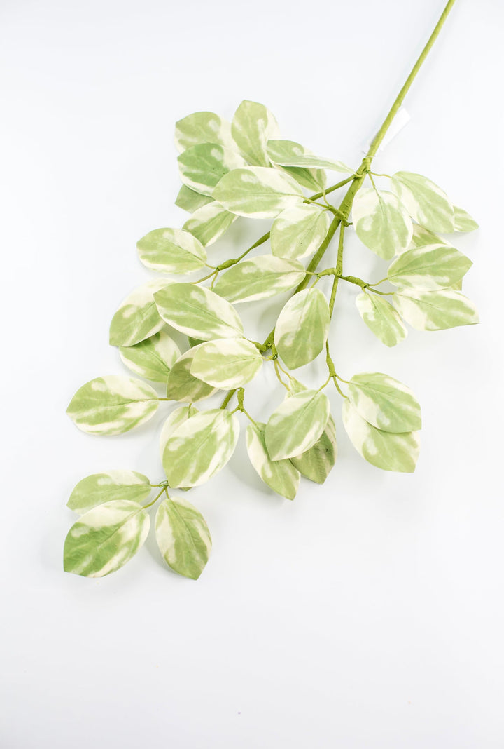 Variegated, artificial leaf spray - Greenery MarketArtificial Flora65093 - Variegated