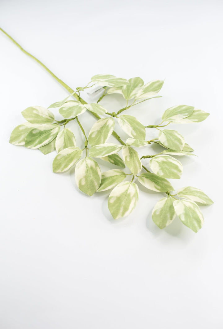 Variegated, artificial leaf spray - Greenery MarketArtificial Flora65093 - Variegated