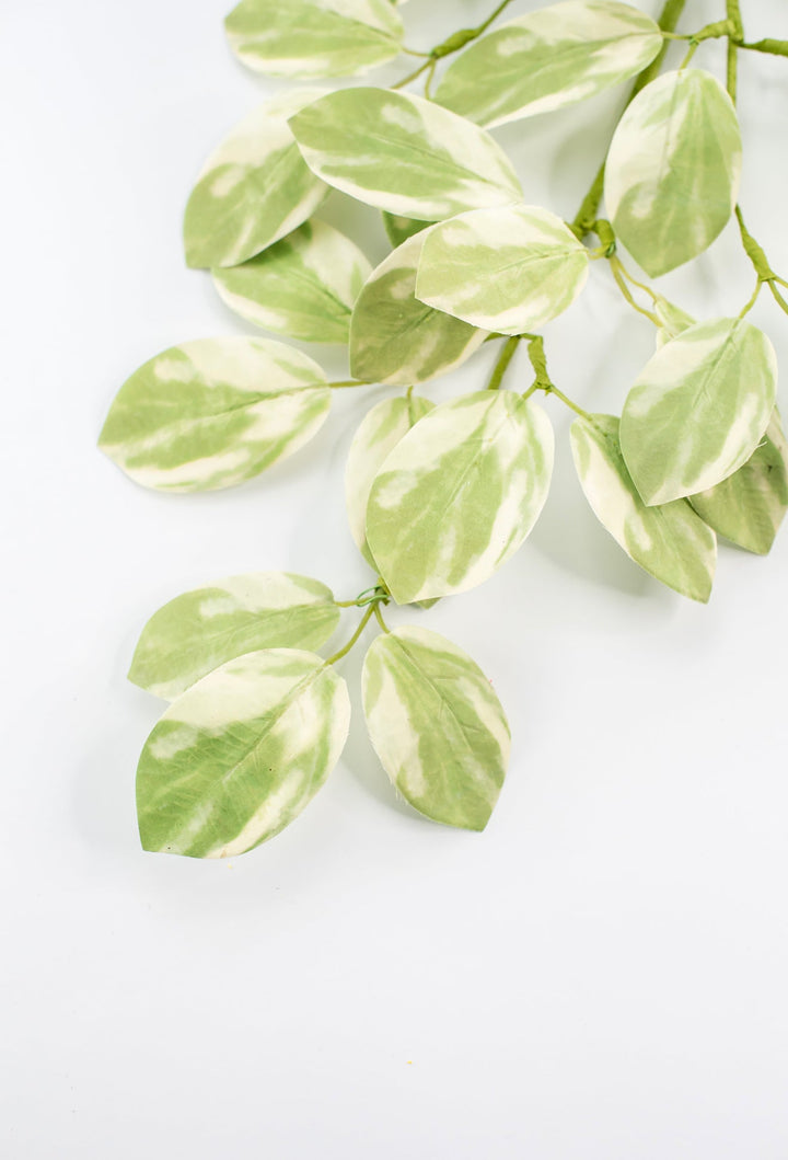 Variegated, artificial leaf spray - Greenery MarketArtificial Flora65093 - Variegated